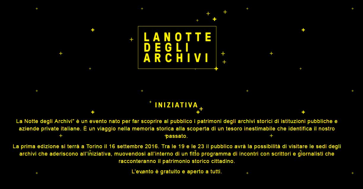 La notte degli archivi